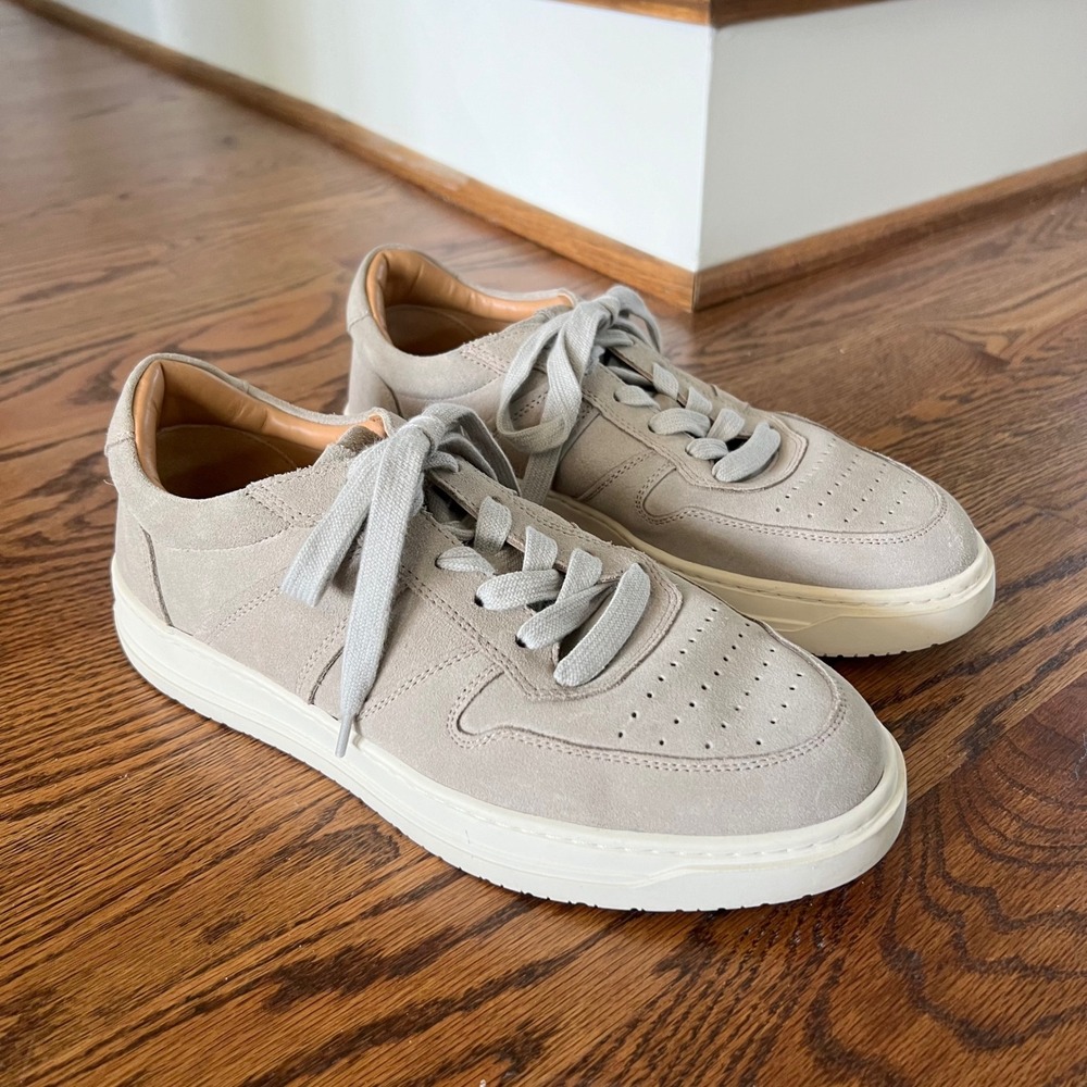 Greats‎ Ironside Suede Low Top Sneakers Mens 8.5 Grey Taupe Made in Italy